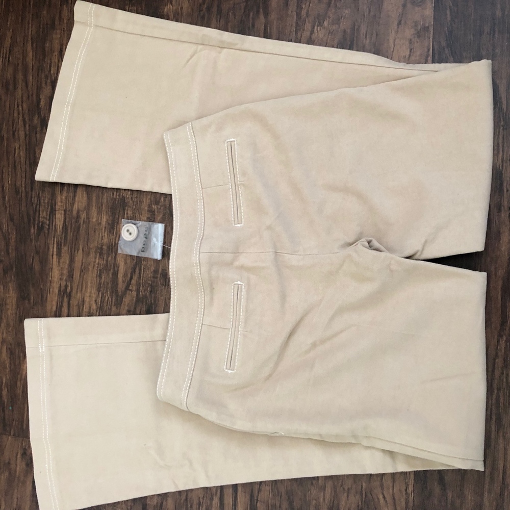 NWOT Bebe Tan Faux Suede Pants 6 Boot Cut - Picture 6 of 6